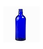 Botella vidrio azul 100 ml (DIN18)