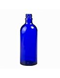Botella vidrio azul 100 ml (DIN18)